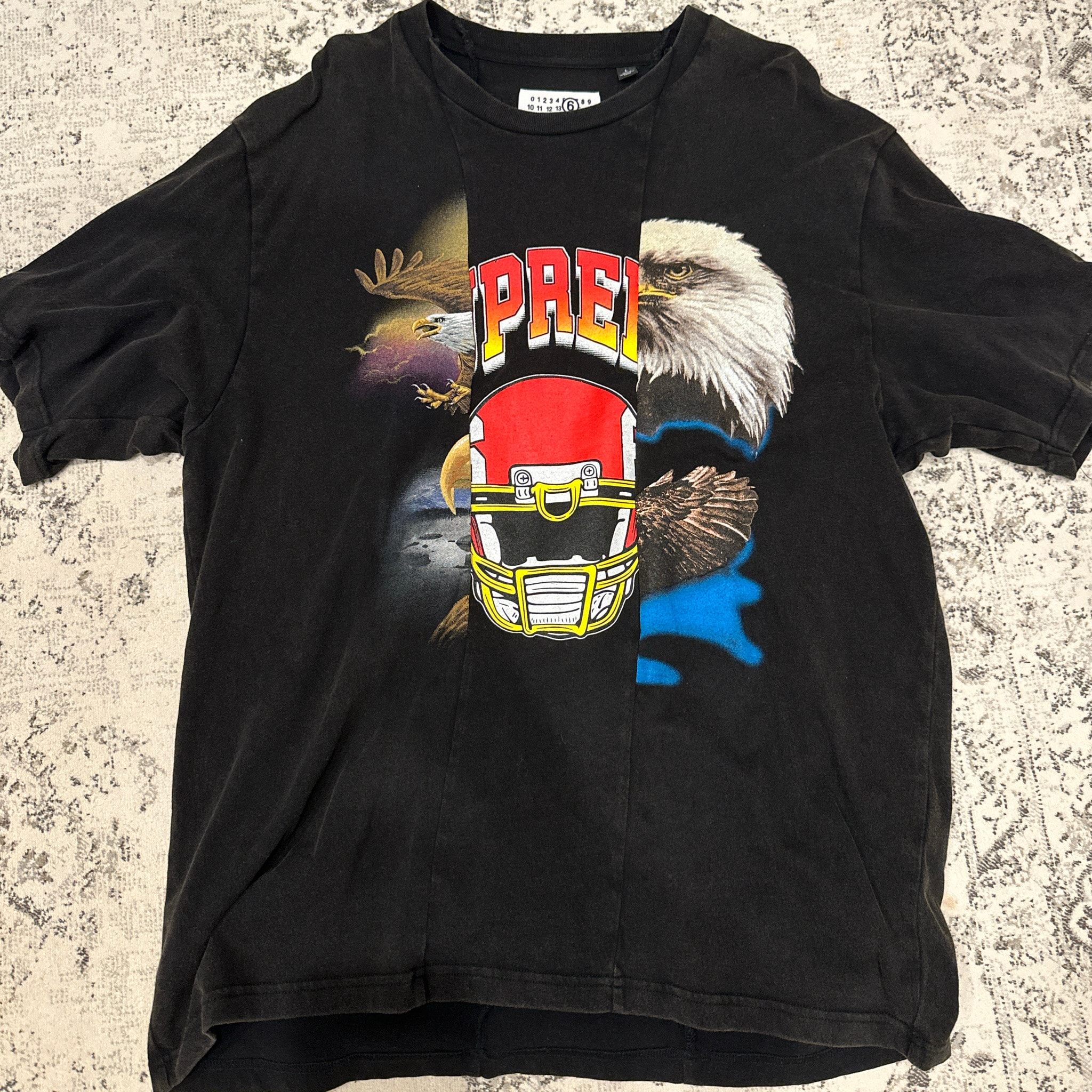 Supreme x MM6 Maison Margiela Split S/S Top "Black"