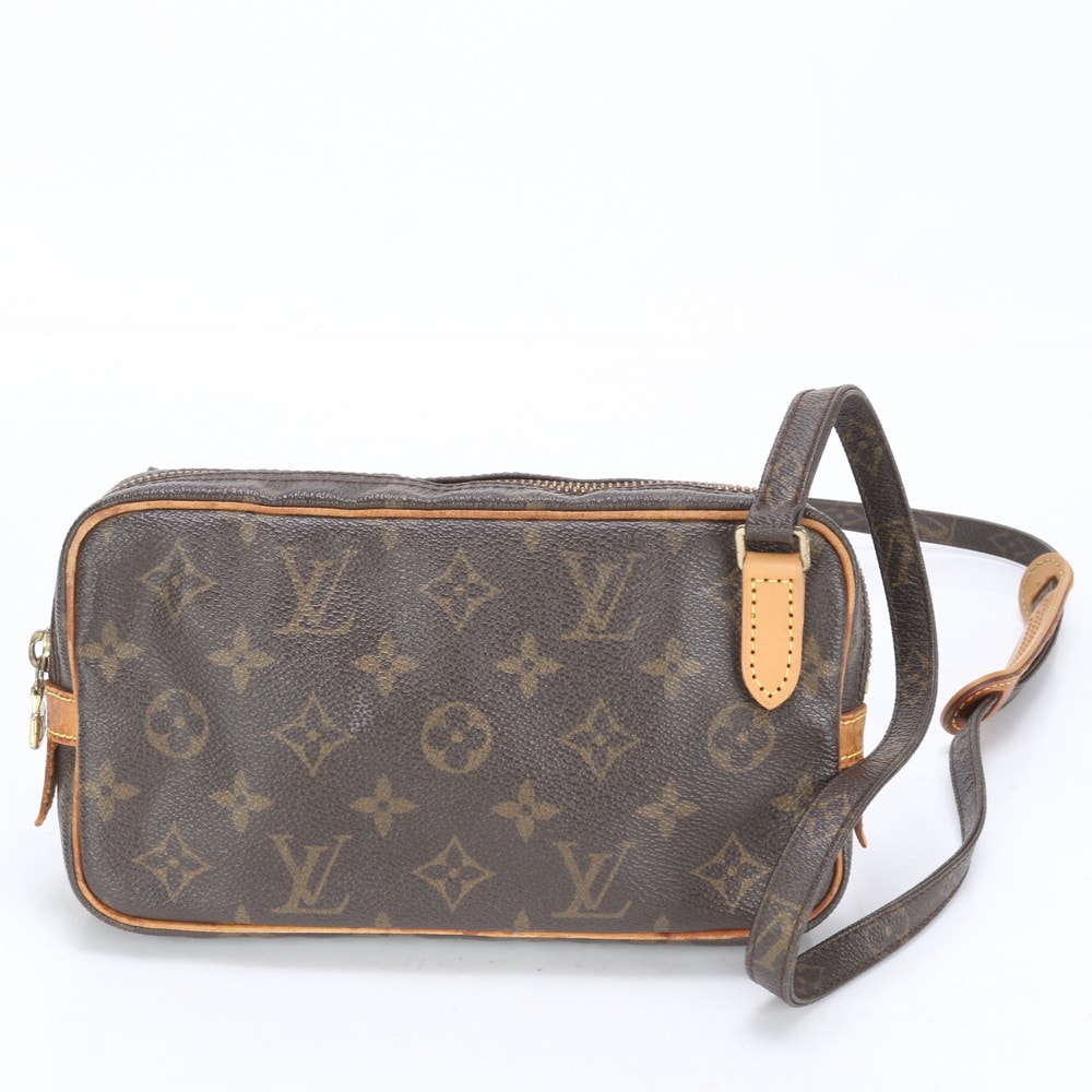 ■美品 ルイヴィトン モノグラムポシェット マルリー バンドリエール