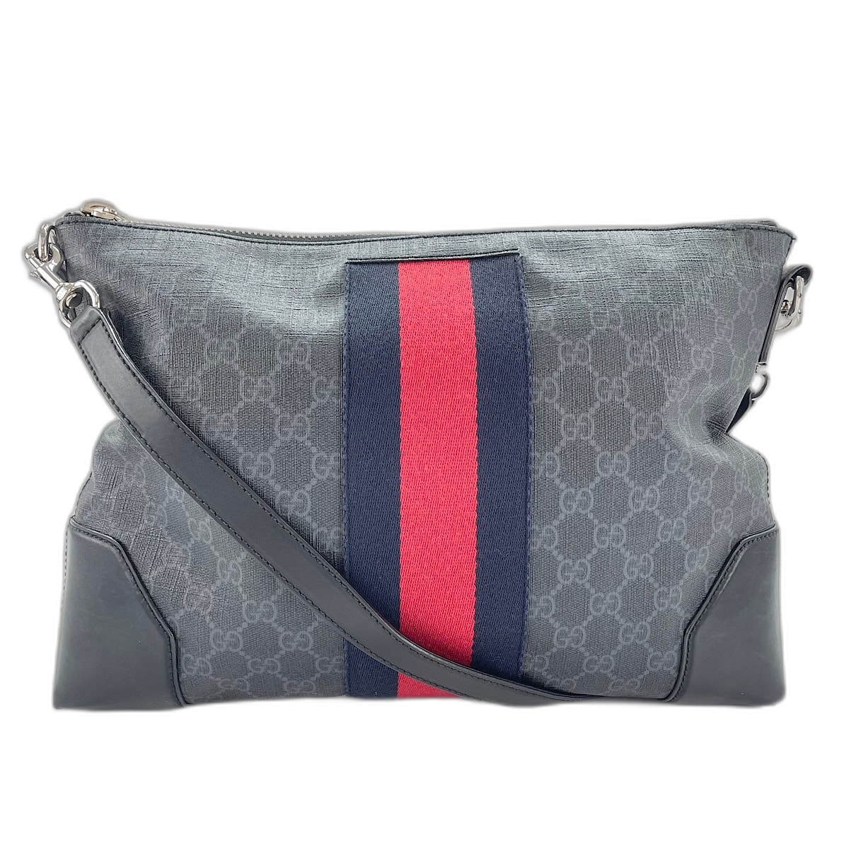 C (やや傷や汚れあり)】グッチ GUCCI ウェブストライプ ショルダー