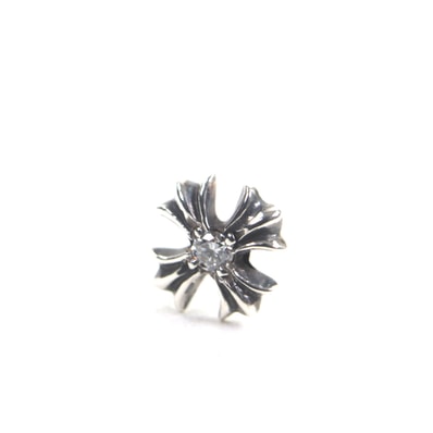 Chrome Hearts CH Plus Stud 1 Diamond Earring "Silver"