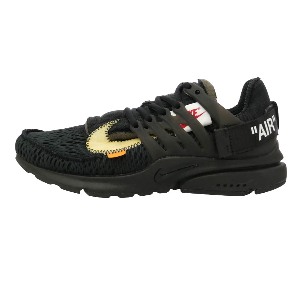 NIKE ナイキ OFF-WHITE オフホワイト AA3830-002 【フェイクバスターズ鑑定済】× Off-White オフホワイト Air Presto Black エアプレスト ローカットスニーカー ブラック系 26cm【新古品】【未使用】【中古】