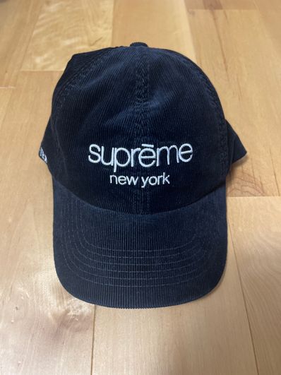 Supreme GORE-TEX Corduroy Classic Logo 6-Panel "Black"