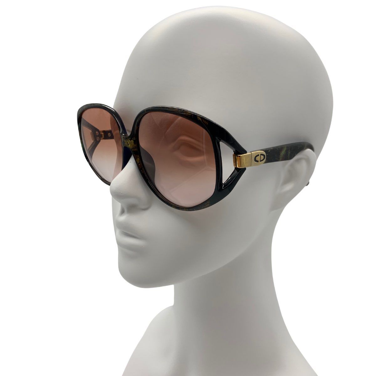 クリスチャン ディオール サングラス ブラウン×ブルー 2320A