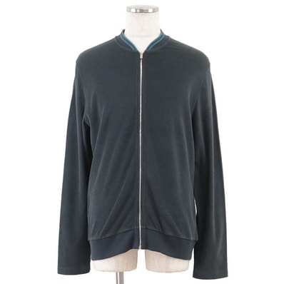 エルメス 2017SS パイル ジップアップ ジャケット ジャケット メンズ ネイビー XL HERMES