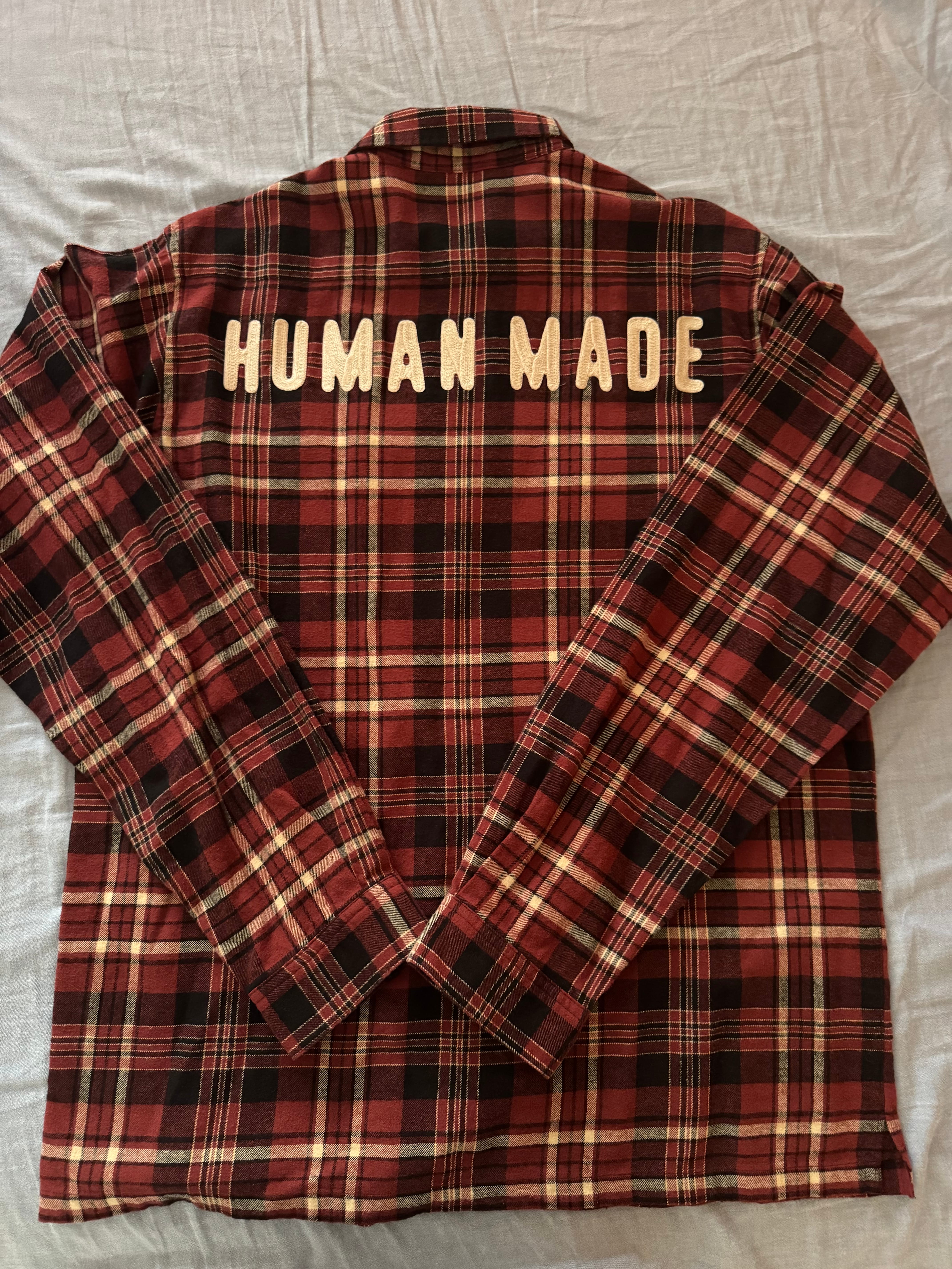 HUMAN MADE Flannel Check Shirt "Red"