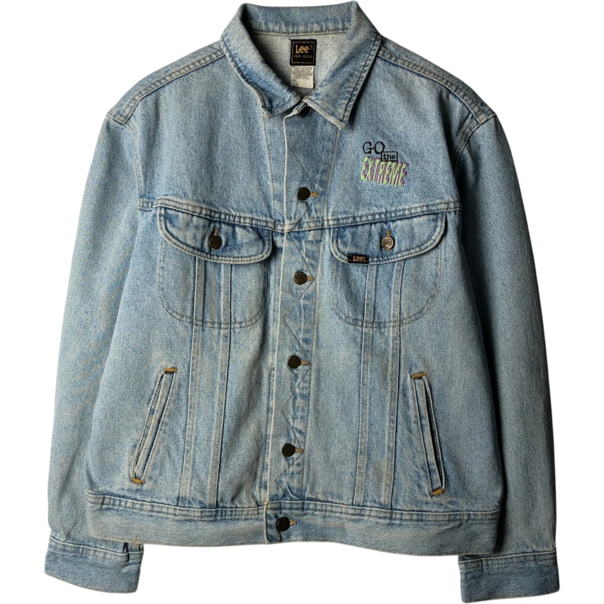 古着 80年代 リー Lee RIDERS ライダース デニムジャケット Gジャン USA製 メンズL相当 ヴィンテージ/eaa630182