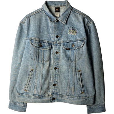 古着 80年代 リー Lee RIDERS ライダース デニムジャケット Gジャン USA製 メンズL相当 ヴィンテージ/eaa630182