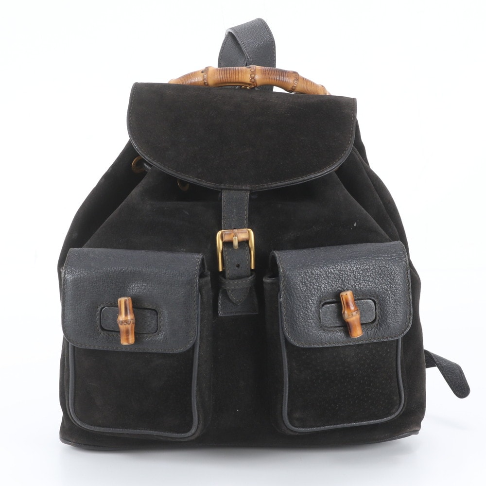 ■美品 グッチ バンブー 003 58 0016 リュックサック レザー