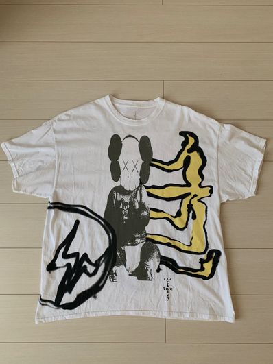 Travis Scott Cactus Jack x KAWS For Fragment Tee "White"