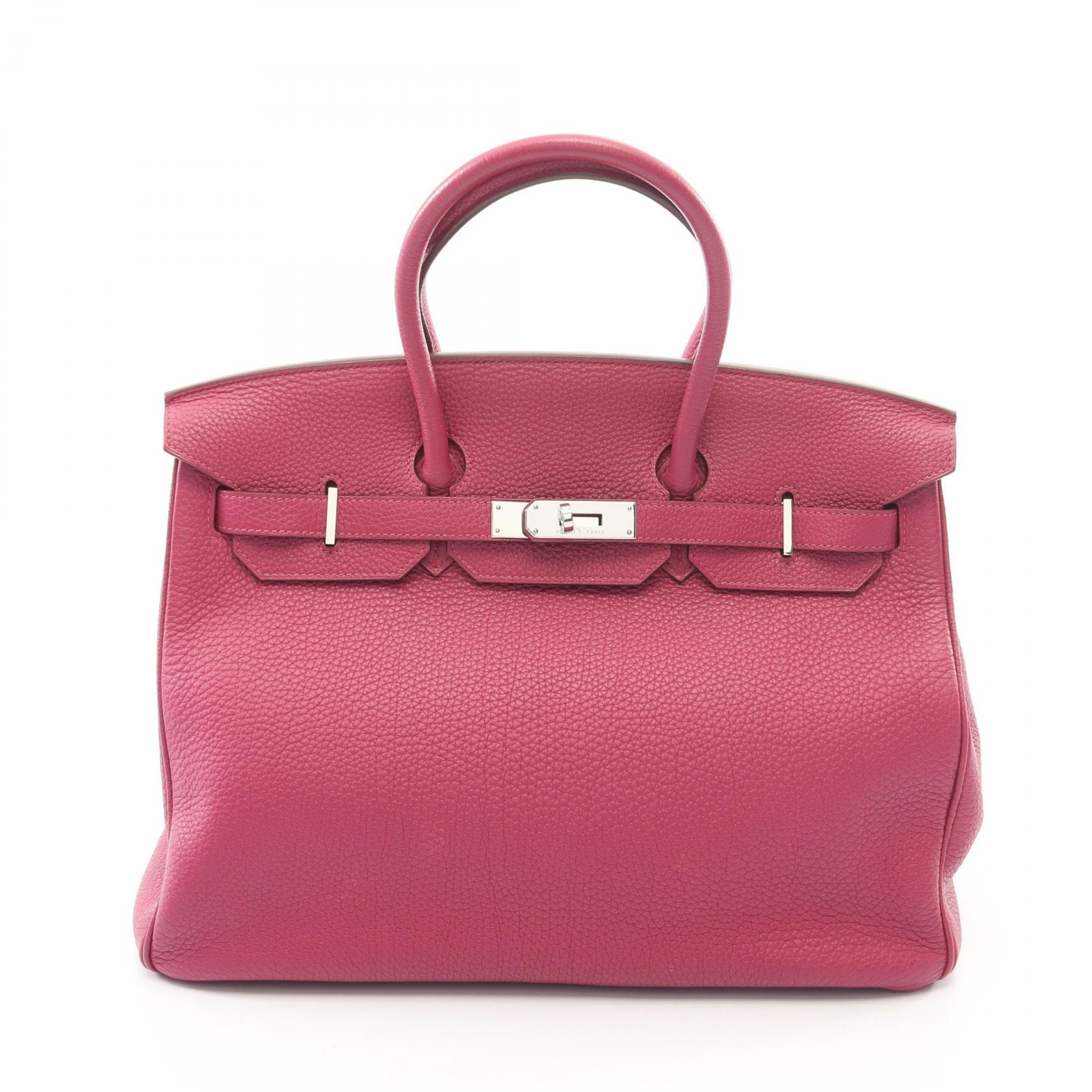 エルメス HERMES バーキン35 ハンドバッグ バッグ レザー トゴ トゴ トスカ □O刻印(2011年製造) レディース ピンク系 【中古】
