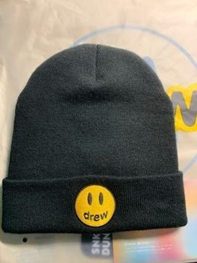 drew house mascot rib beanie "Black"