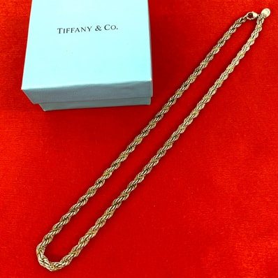 TIFFANY&Co. ティファニー ツイストロープ ネックレス シルバー925 K18イエローゴールド ネックレス シルバー
157-5