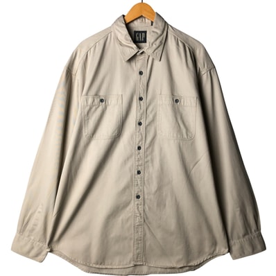 古着 90年代 ギャップ GAP オールドギャップ 長袖 コットンシャツ メンズXL相当 ヴィンテージ/eaa590915