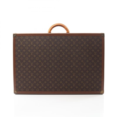 ルイ・ヴィトン LOUIS VUITTON ビステン 70 モノグラム トランク スーツケース バッグ PVCコーティングキャンバス レザー メンズ レディース ブラウン系 M21324 【中古】