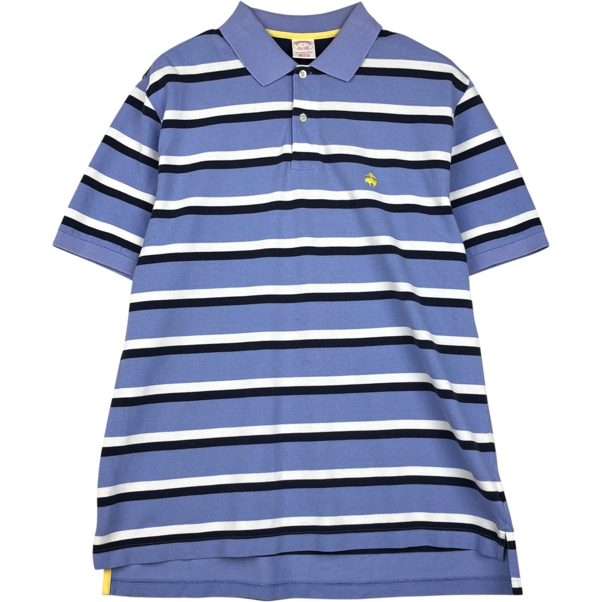 古着 ブルックスブラザーズ Brooks Brothers Est.1818 半袖 ボーダー ポロシャツ メンズL相当/eaa622965