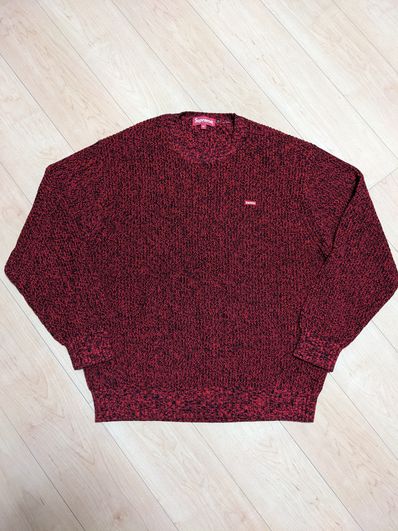 Supreme Melange Rib Knit Sweater "Red"