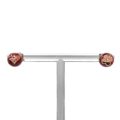 LOUIS VUITTON ルイ・ヴィトン キット ブークル バブル スタッド ピアス M65425 樹脂系 ゴールド レディース 【中古】