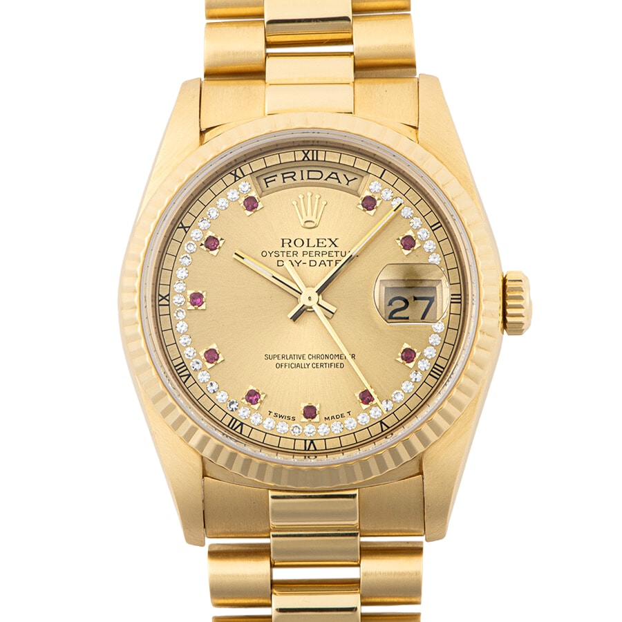 ROLEX ロレックス デイデイト 18238LR L番 ミリヤードダイヤ【中古】