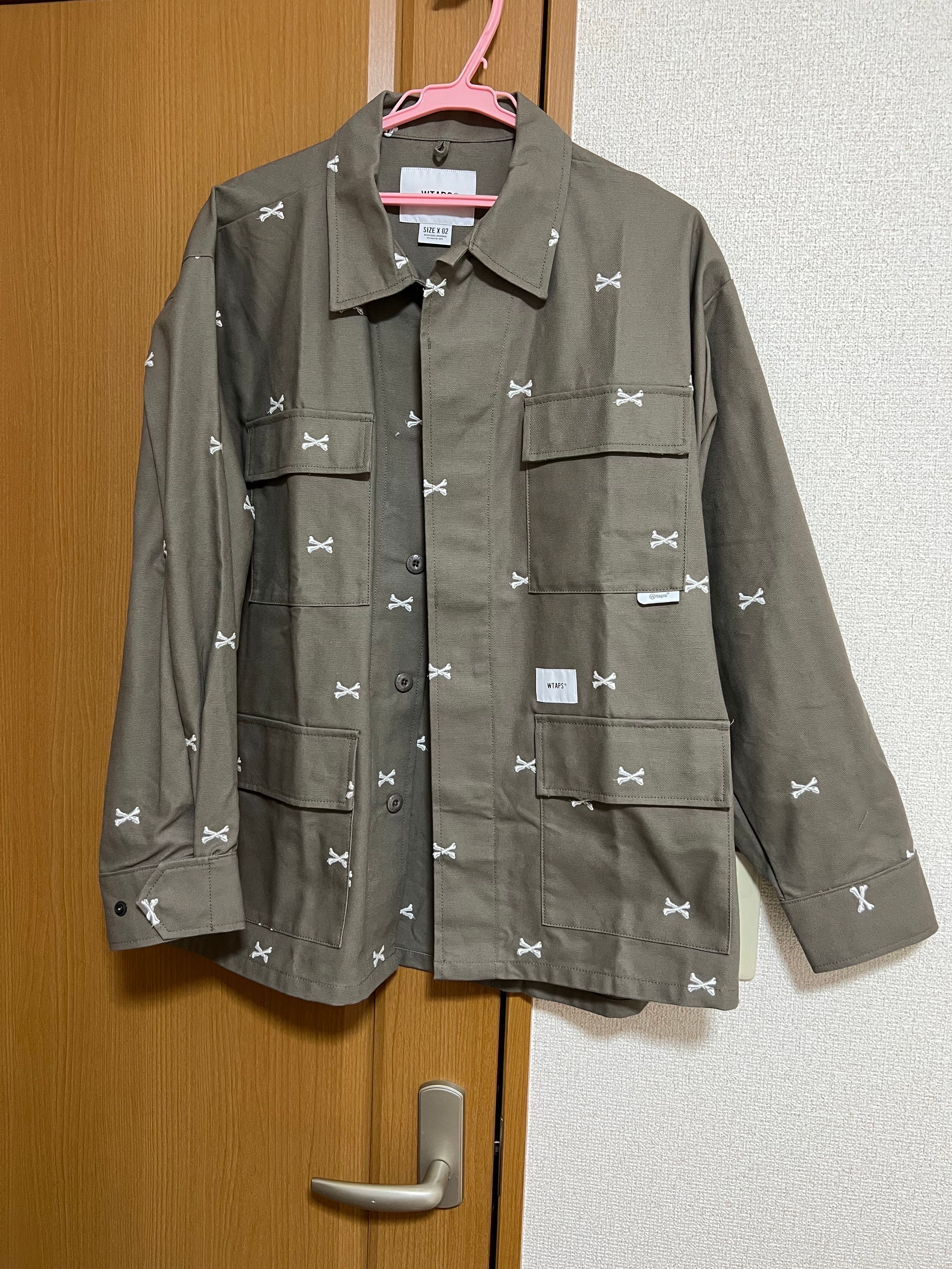 Wtaps JUNGLE 01 / LS / COTTON. OXFORD. TEXTILE "Greige"