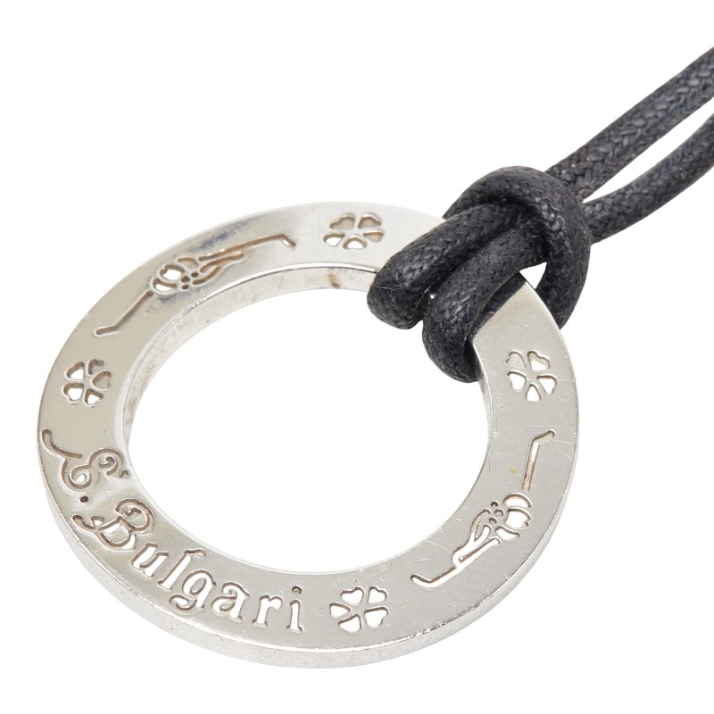 ブルガリ セーブザチルドレン ラウンド モチーフ ネックレス SV925 シルバー レディース BVLGARI 【中古】