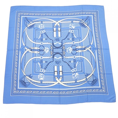 エルメス HERMES GRAND MANEGE BANDANA カレジェアン140. ショール