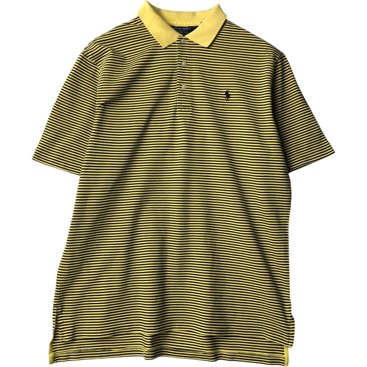 古着 ラルフローレン Ralph Lauren POLO GOLF ポロゴルフ マルチボーダー 半袖 ボーダー ポロシャツ メンズL相当/eaa644627