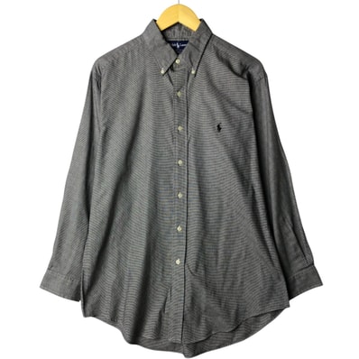 古着 ラルフローレン Ralph Lauren YARMOUTH 長袖 ボタンダウンチェックシャツ メンズL相当/eaa570309