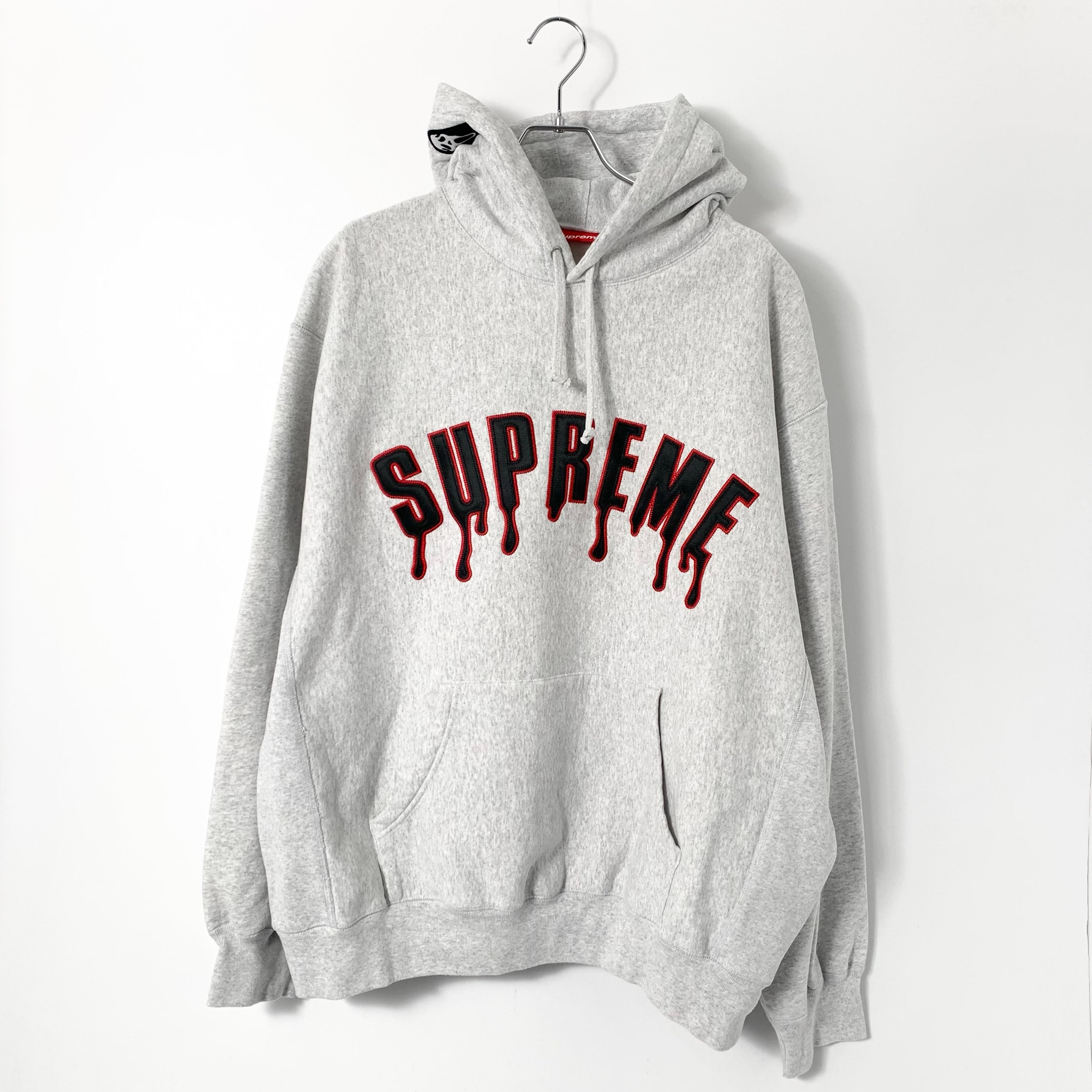 Supreme Ghostface Arc Hooded Sweatshirt "Ash Grey"