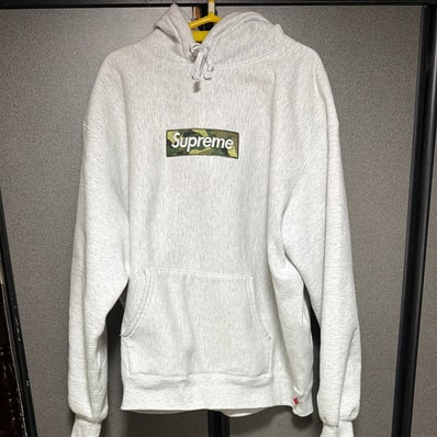 Supreme Box Logo Hooded Sweatshirt "Ash Grey" (23FW)