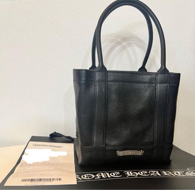 Chrome Hearts Tote Mini Leather Tote Bag "Black"