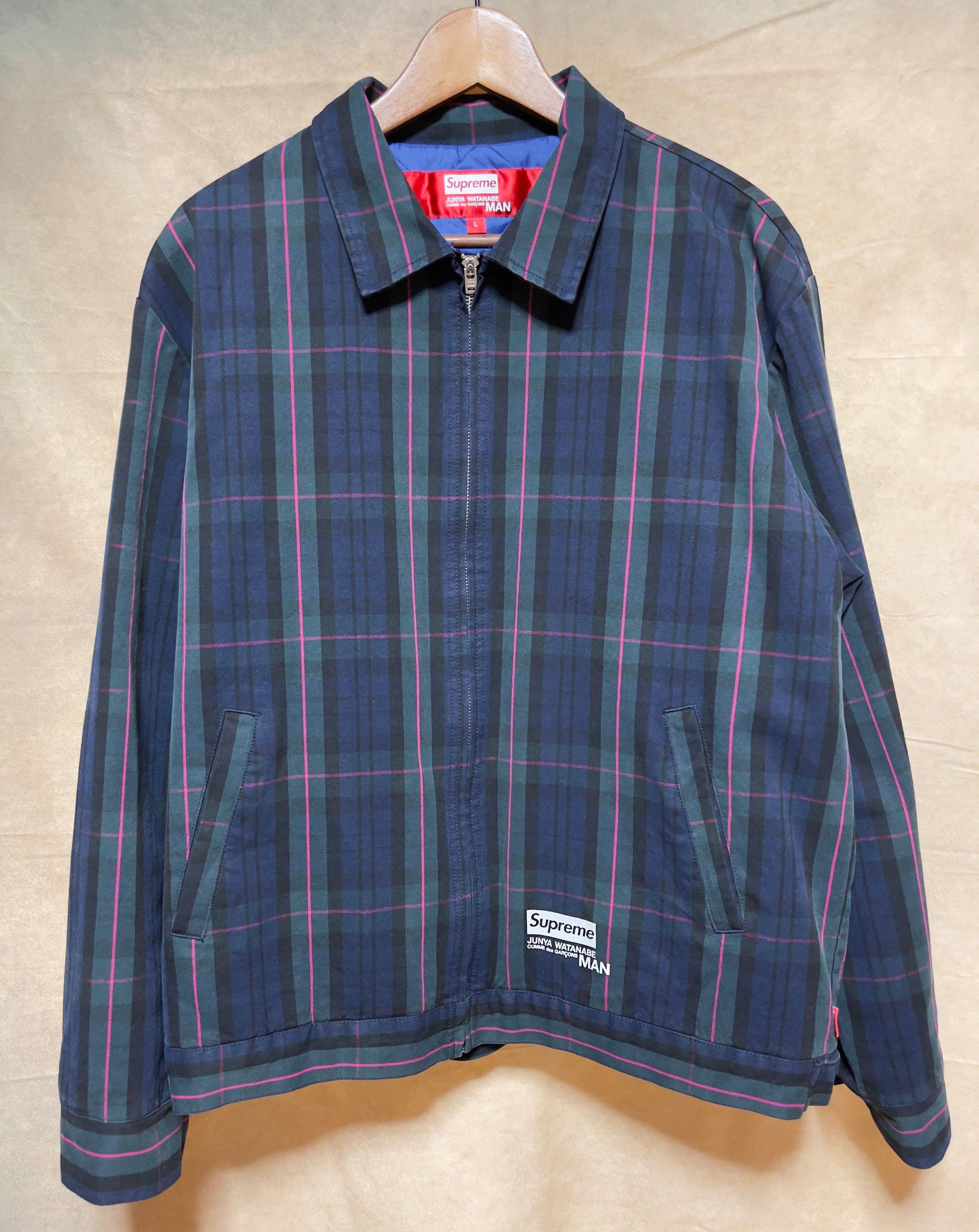 Supreme / JUNYA WATANABE COMME des GARCONS MAN Printed Work Jacket "Navy Plaid"