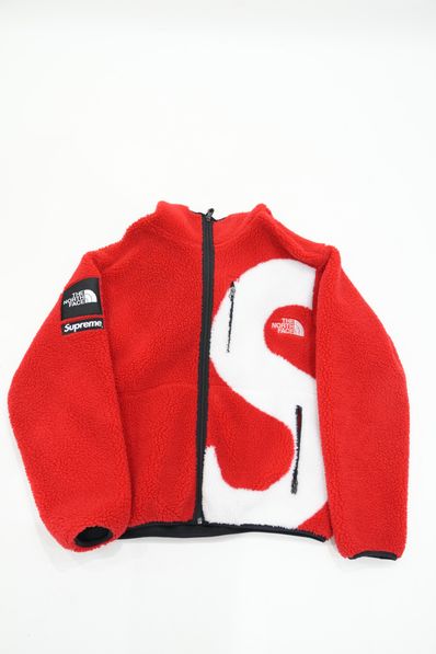 Supreme x The North Face S Logo Hooded Fleece Jacket "Red"