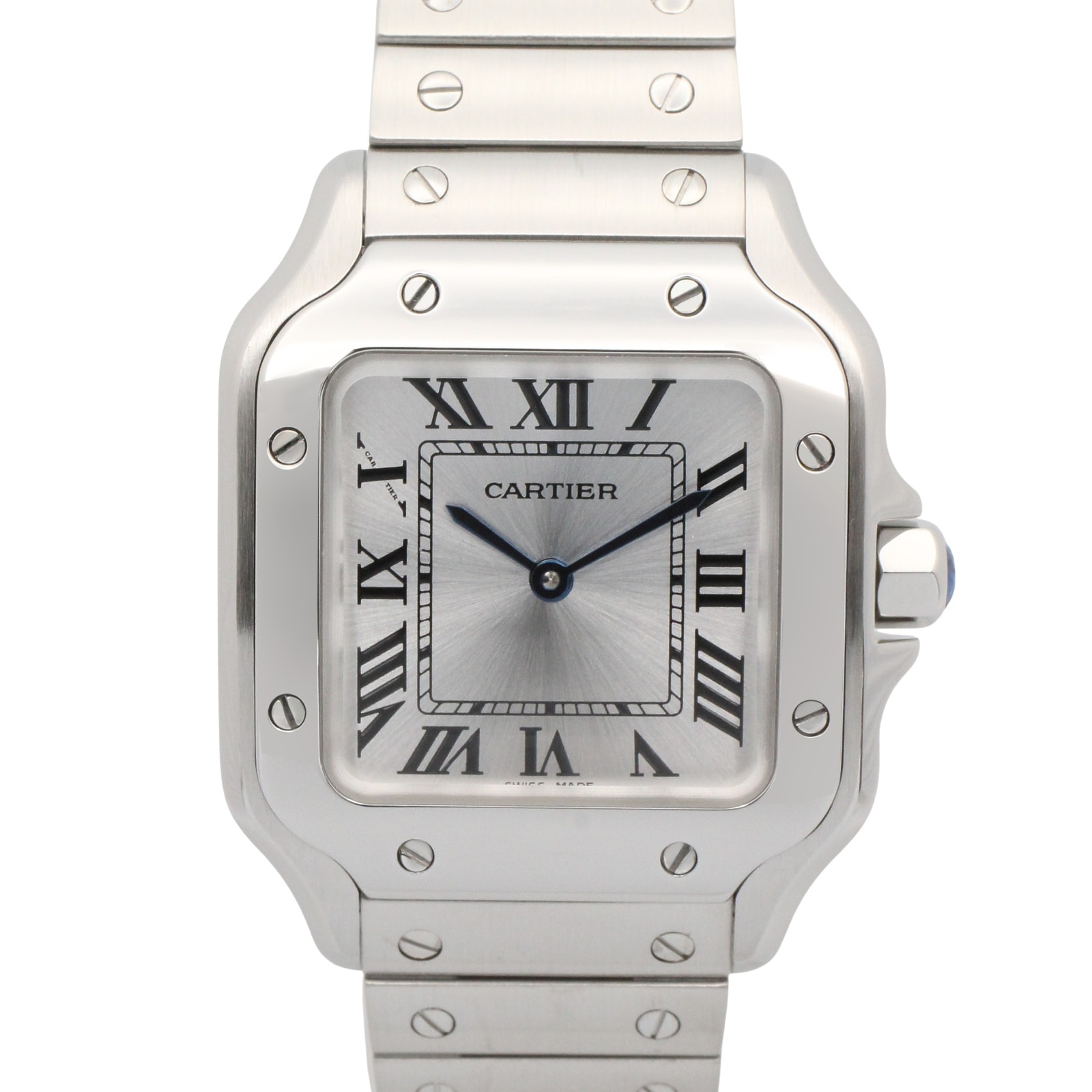 カルティエ CARTIER サントス ドゥ カルティエ SM 腕時計 時計 ステンレススチール レディース シルバー系 WSSA0082 【中古】