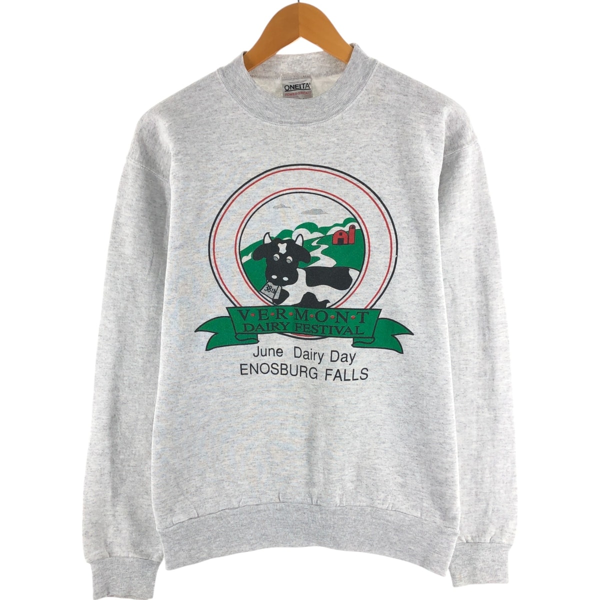 古着 90年代 オニータ ONEITA プリントスウェットシャツ トレーナー USA製 メンズM相当 ヴィンテージ/eaa520716