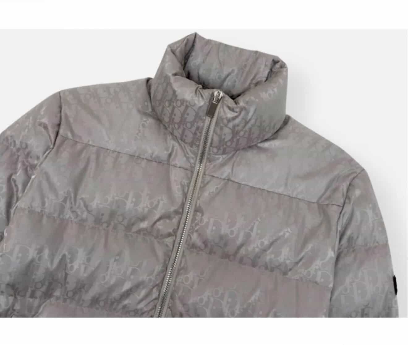Dior Oblique Down Jacket Technical Jacquard "Pearl"