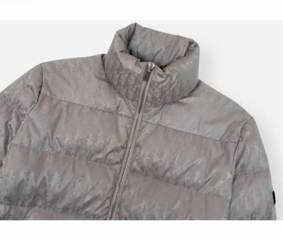 Dior Oblique Down Jacket Technical Jacquard "Pearl"