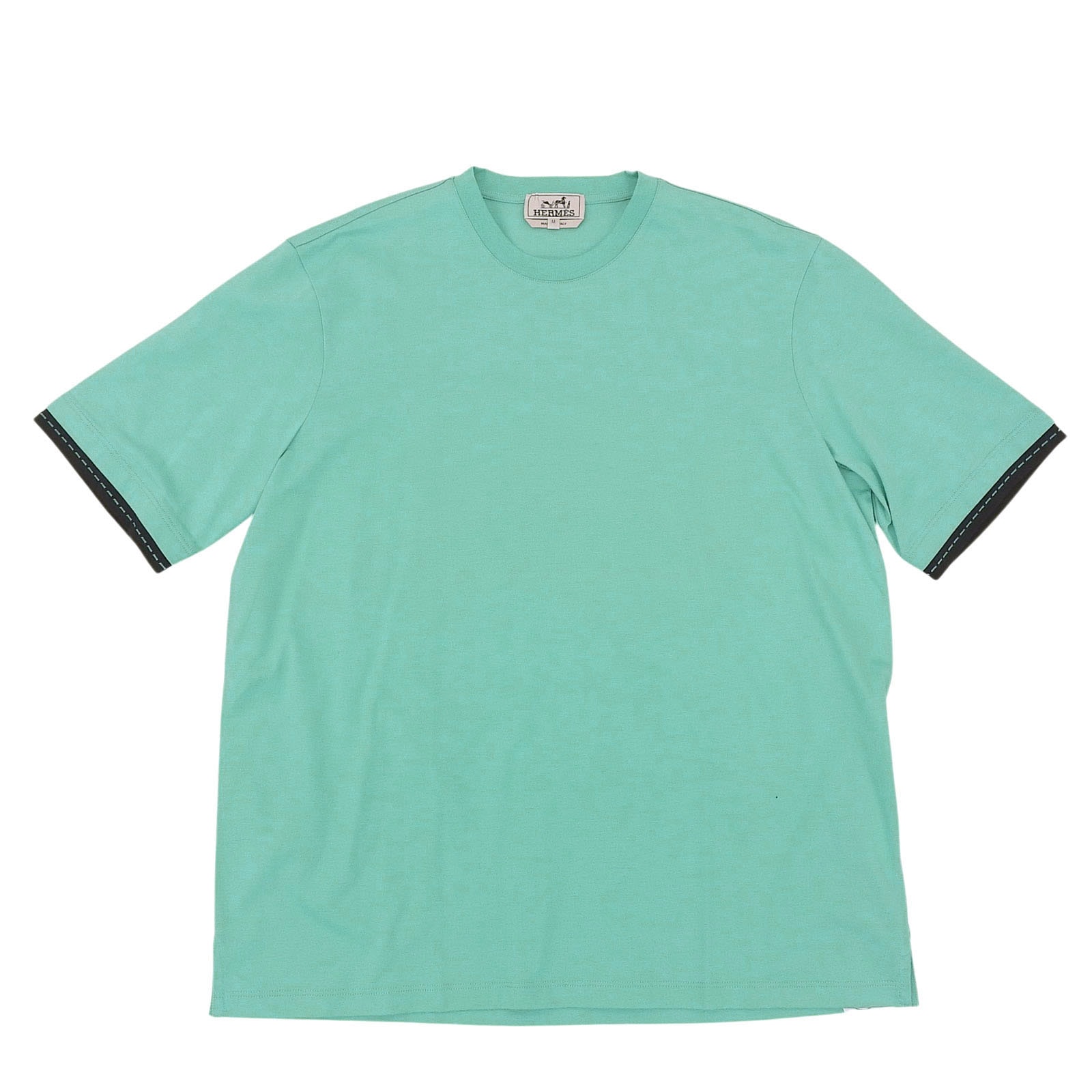 未使用品 エルメス 半袖Tシャツ ライトブルー メンズ M