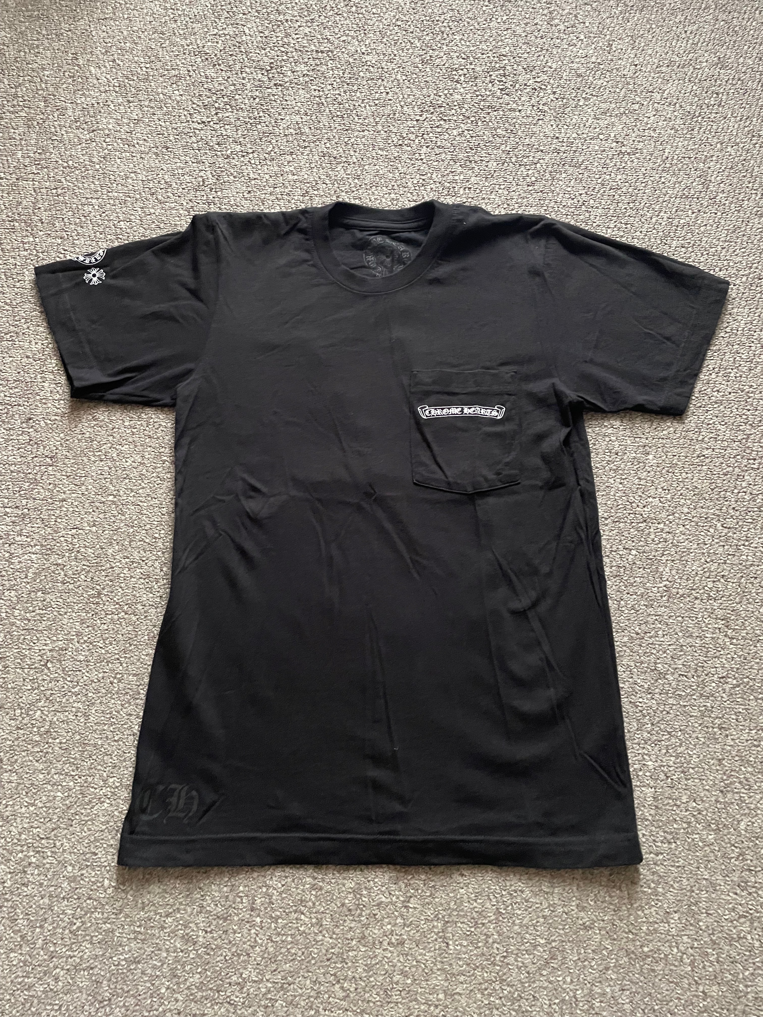 Chrome Hearts Dagger Eye Chart Pocket T-Shirt "Black"