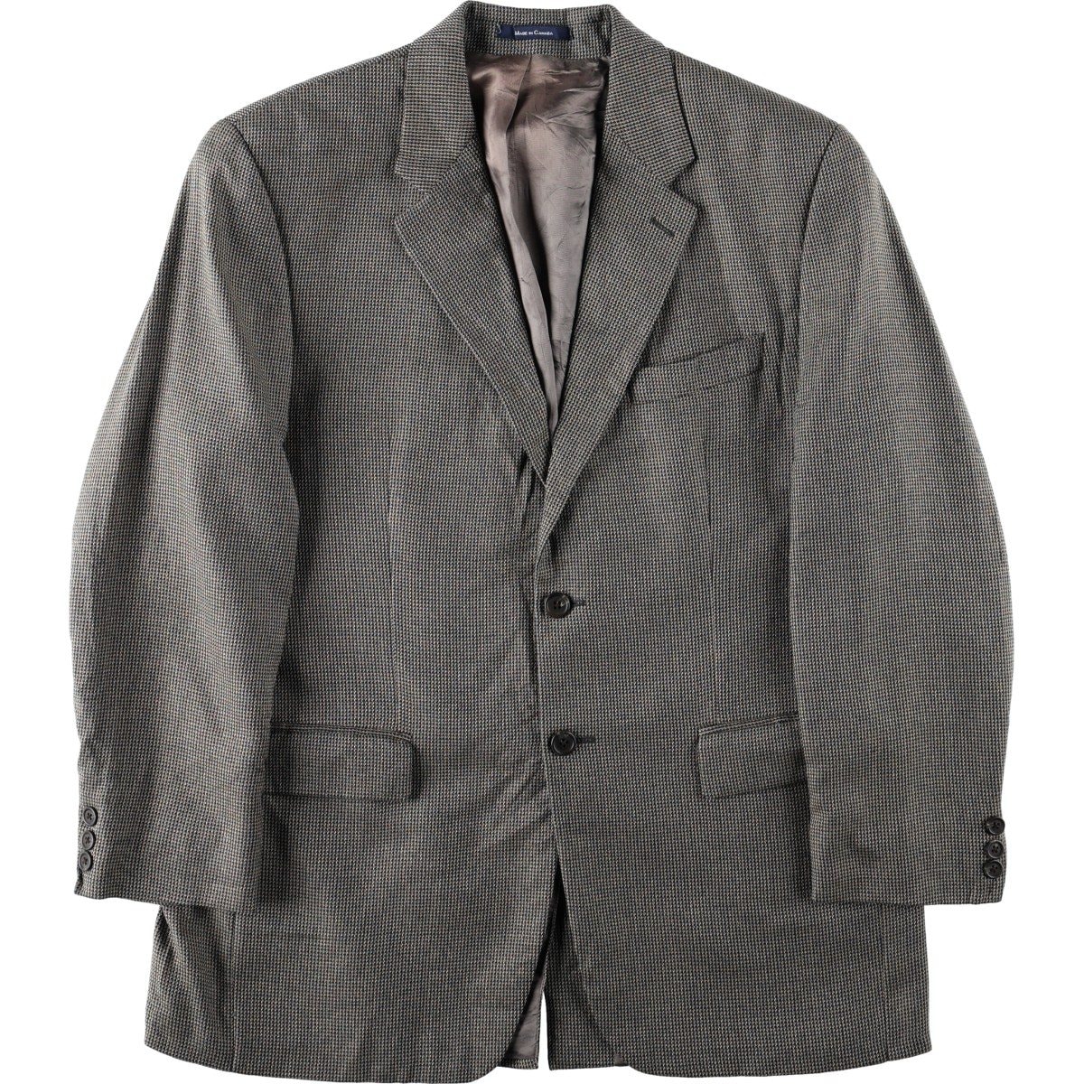 古着 ラルフローレン Ralph Lauren CHAPS チャップス 総柄 テーラードジャケット カナダ製 メンズL相当/eaa678360