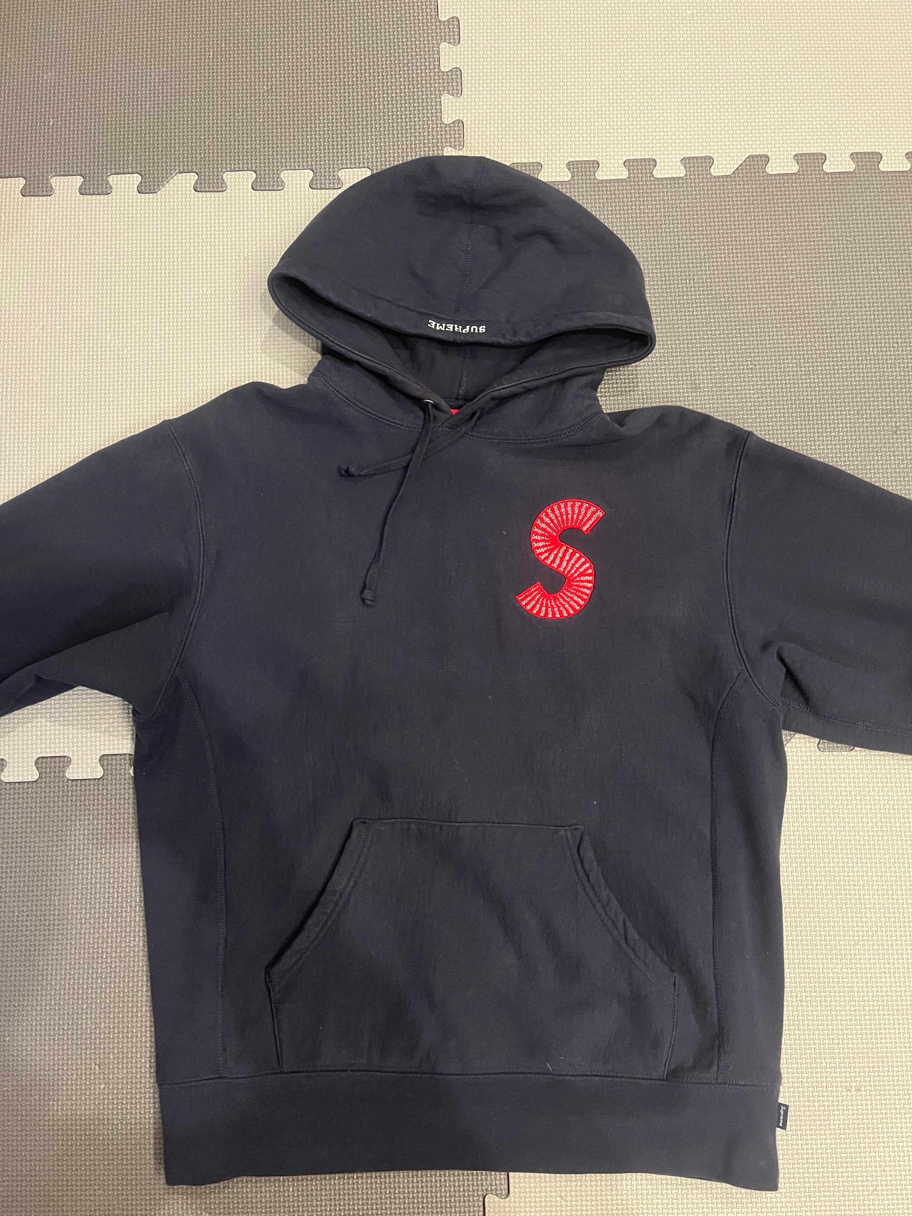 Supreme S Logo Hooded Sweatshirt "Navy" (20FW)