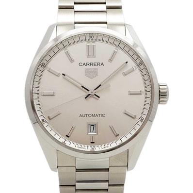 【6wdd0340】タグホイヤー カレラ WBN2111 シルバー文字盤【中古】腕時計 メンズ