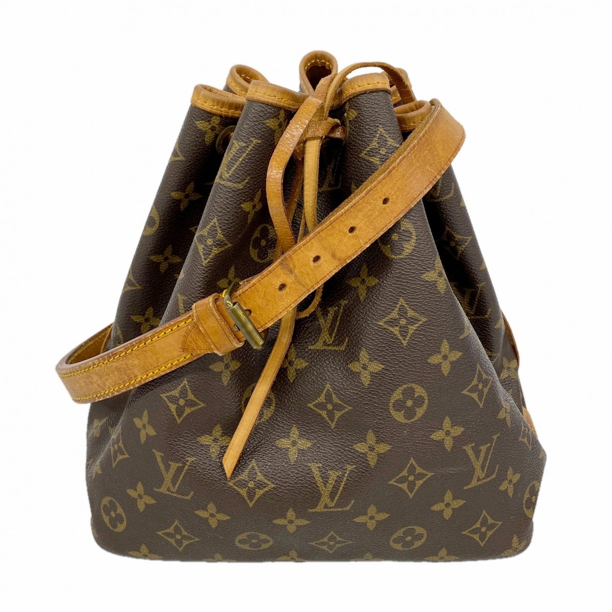 【6dd4989】ルイヴィトン ショルダーバッグ モノグラム プチノエ M42226 ブラウン【中古】レディース