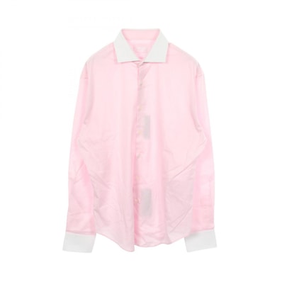 プラダ PRADA 長袖 クレリック 衣料品 トップス コットン メンズ ピンク系 UCN572 【中古】