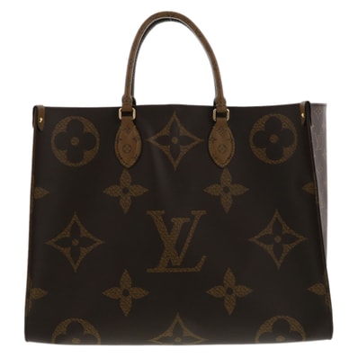 LOUIS VUITTON ルイ・ヴィトン トートバッグ オンザゴーGM トートバッグ M45320 モノグラムジャイアント ブラウン レディース【中古】