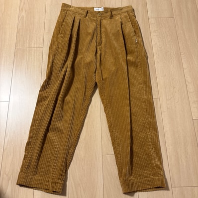 TUCK02 TROUSERS COTTON CORDUROY 21aw