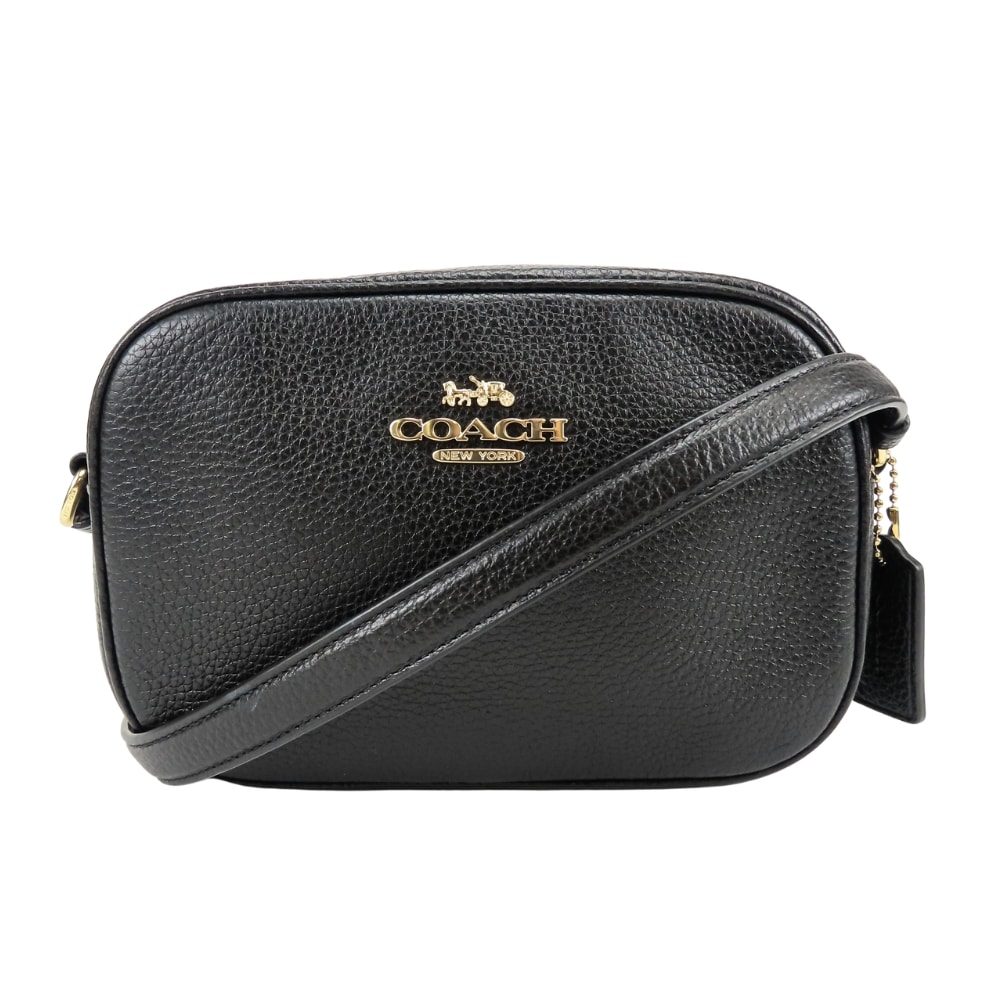 【中古】 コーチ ショルダーバッグ カメラバッグ CA069 レザー ブラック ゴールド金具 斜め掛け ポシェット ジェイミー レディース 女性 COACH