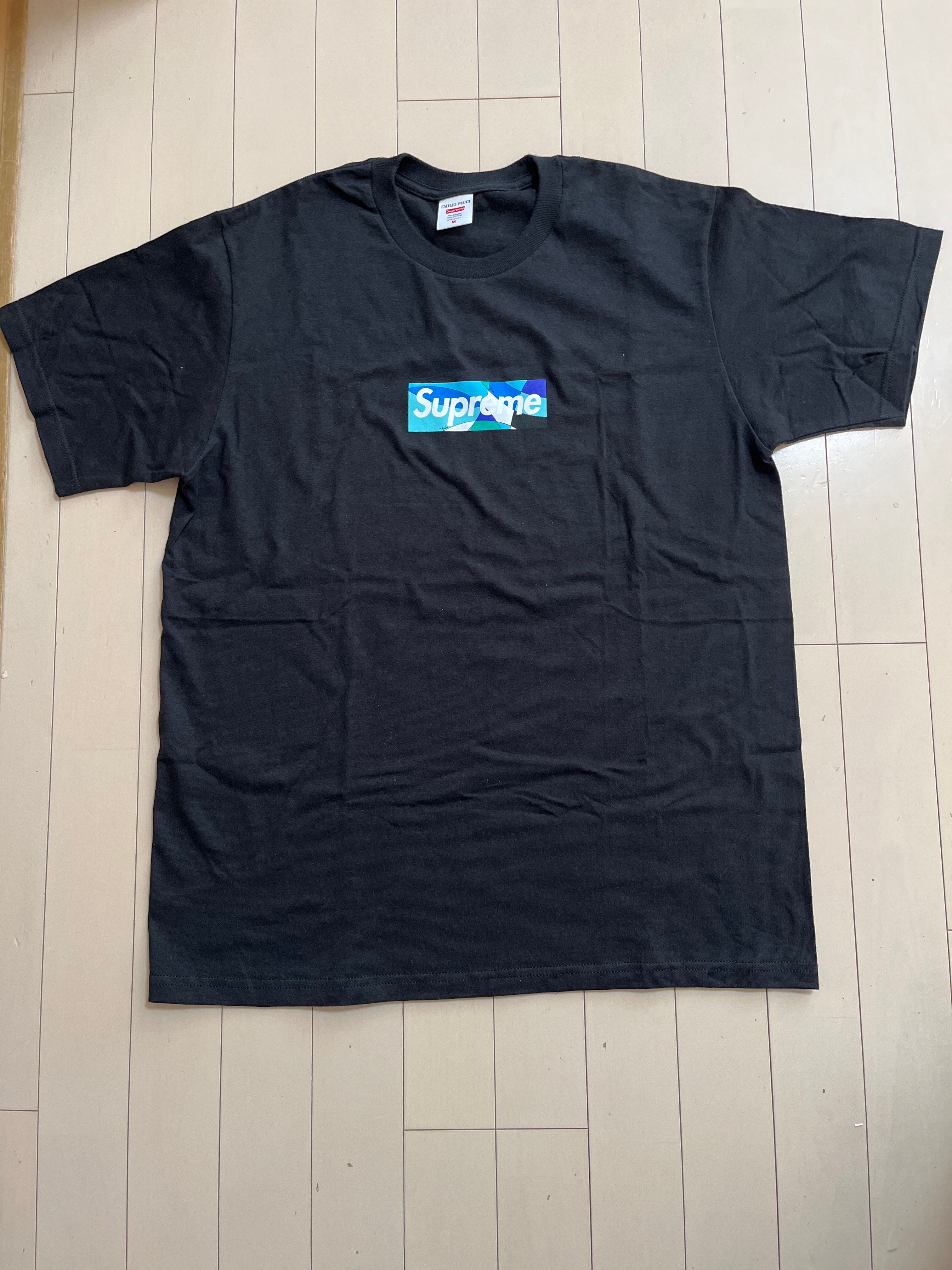 Supreme / Emilio Pucci® Box Logo Tee "Black/Blue"
