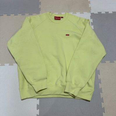 Supreme Small Box Raglan Crewneck "Pale Lime"