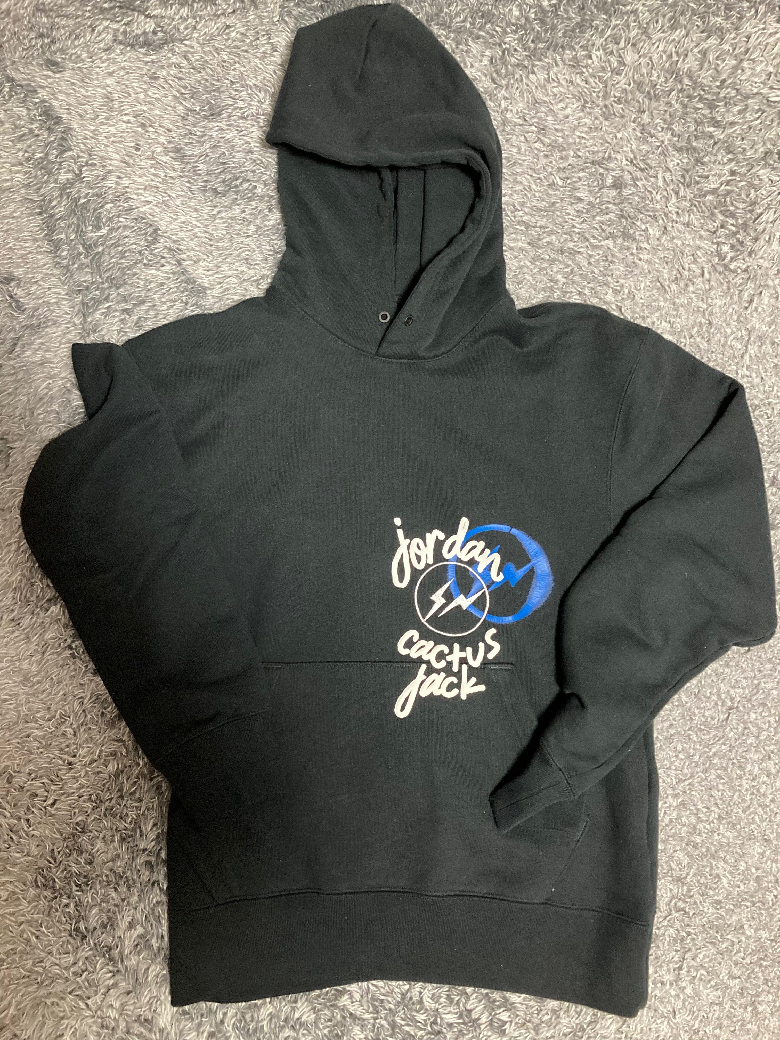 Air Jordan Travis Scott Fragment Hoodie "Black"