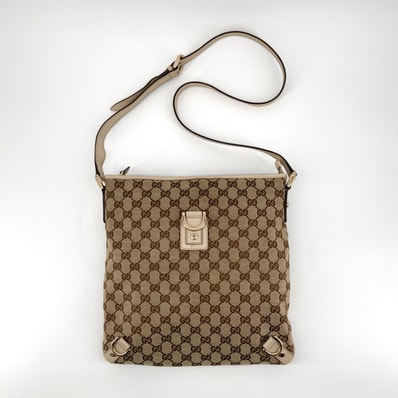 GUCCI(グッチ) アビー GGキャンバス ショルダーバッグ ブラウン